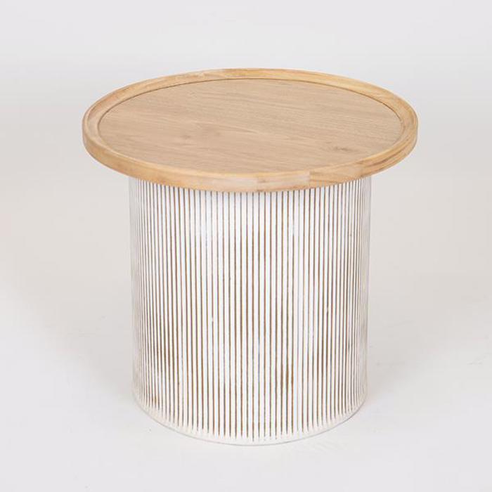 ESTHETI home Trapezaki Boithitiko Xulino Fusiko me Basi Lefki F45x40cm 750-40514