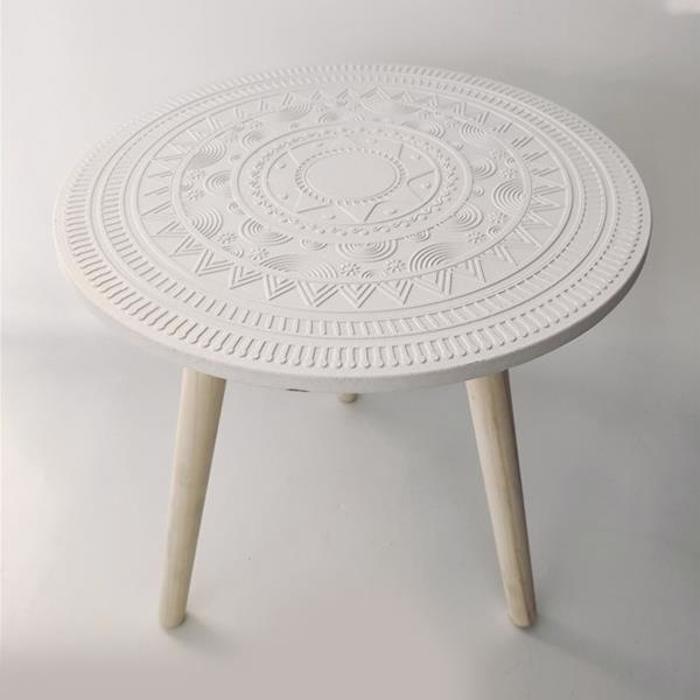 ESTHETI home Trapezaki Boithitiko Xulino Lefko F39x39cm 750-40517