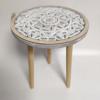 ESTHETI home Trapezaki Boithitiko Xulino me Gyali Lefko/Fusiko F35x38cm 750-40519