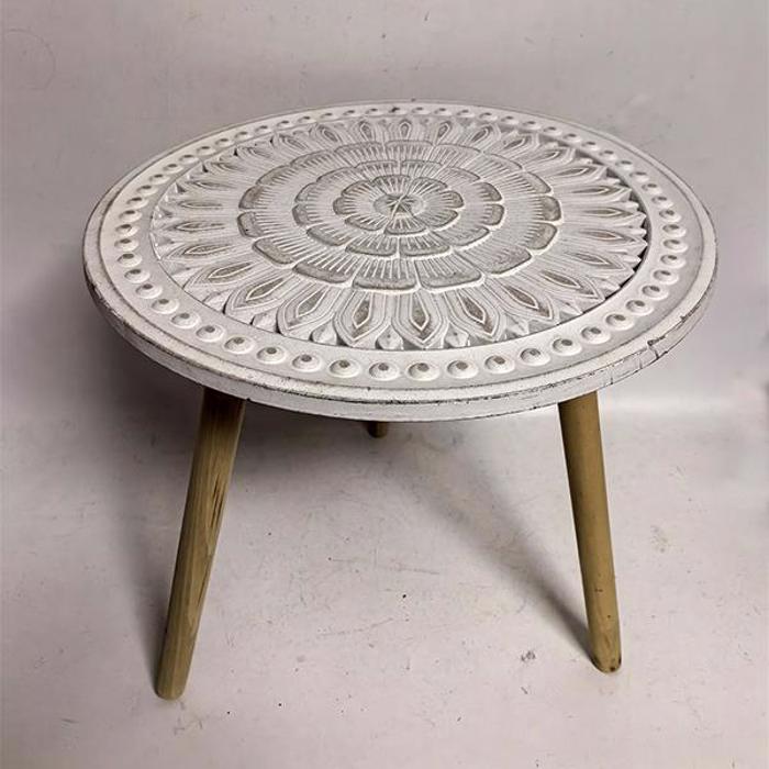 ESTHETI home Trapezaki Boithitiko Xulino Lefko/Fusiko F47x47cm 750-40520