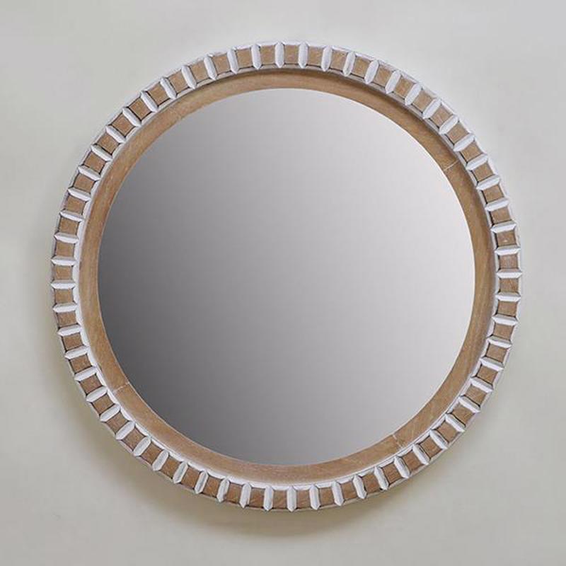 ESTHETI home Καθρέπτης Τοίχου Ξύλινος Καφέ Φ60.5x3cm 75