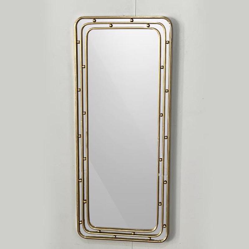 ESTHETI home - ΣΗΜΑΝΤΙΚΟ: Σε περίπτωση διαφοράς τιμής από το κατάστημα ισχύει παντα και μόνο η τιμή του καταστήματος ESTHETI home Καθρέπτης Τοίχου Μεταλλικός Χρυσός 50x4x12