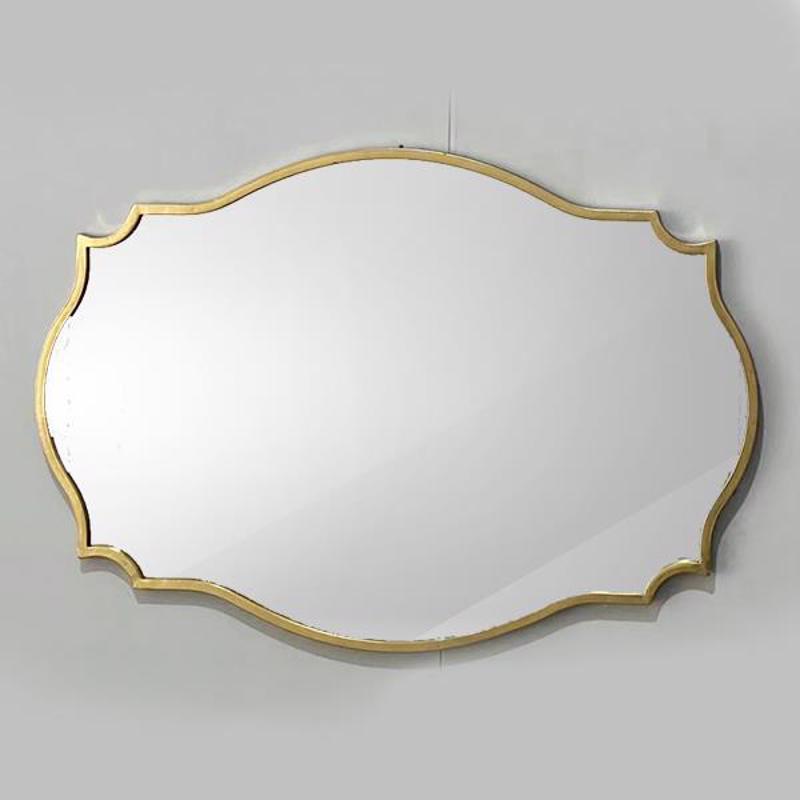 ESTHETI home Καθρέπτης Τοίχου Μεταλλικός Χρυσός 90x2.5x60cm 751-11033