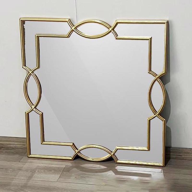 Καθρέπτες agiovlasitishome - ΣΗΜΑΝΤΙΚΟ: Σε περίπτωση διαφοράς τιμής από το κατάστημα ισχύει παντα και μόνο η τιμή του καταστήματος ESTHETI home Καθρέπτης Τοίχου Μεταλλικός Χρυσός 80x3x80