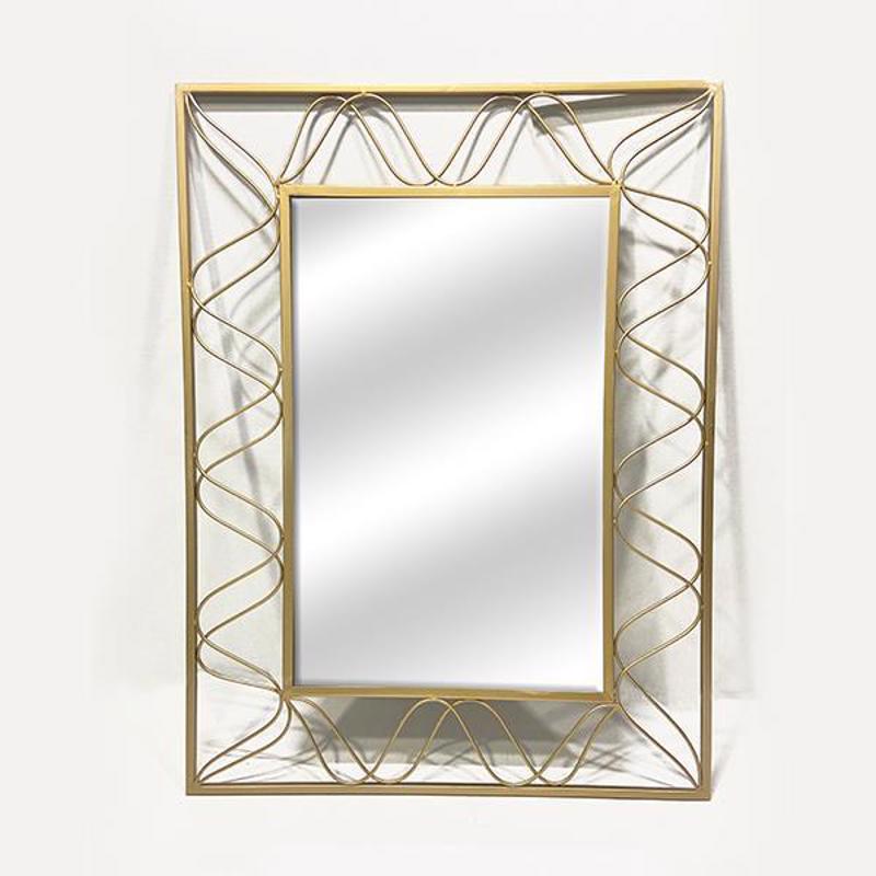 ESTHETI home Καθρέπτης Τοίχου Μεταλλικός Χρυσός 60x1.5x