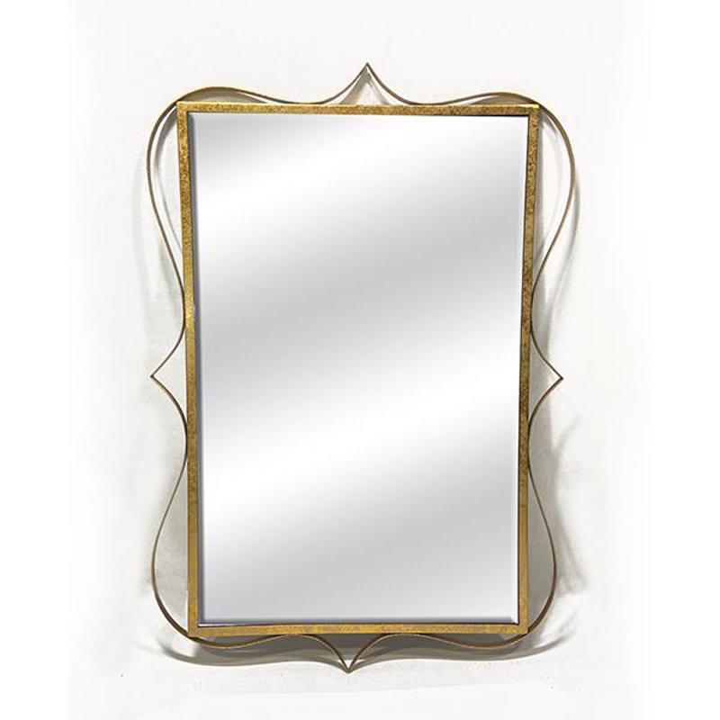 ESTHETI home Καθρέπτης Τοίχου Μεταλλικός Χρυσός 55x1.5x