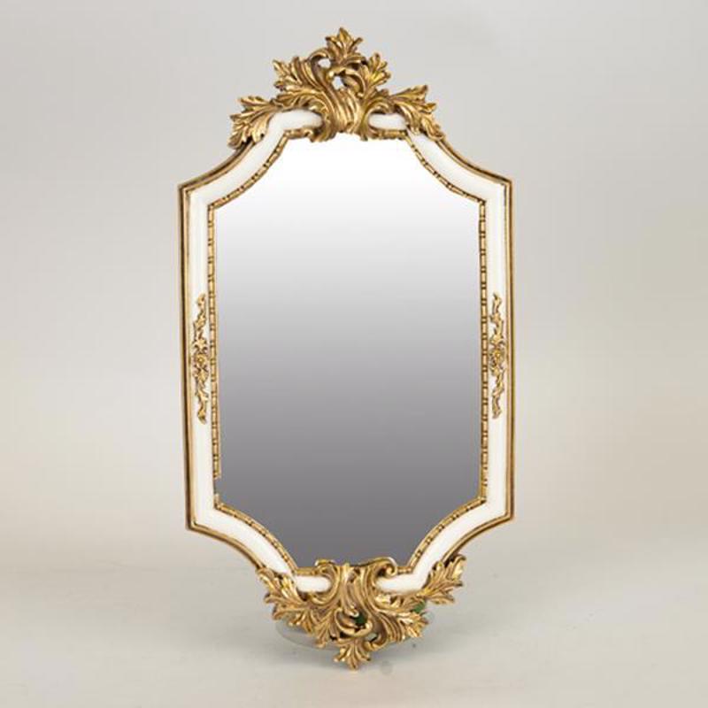 ESTHETI home Καθρέπτης Τοίχου Resin Χρυσός/Λευκός 21x2.