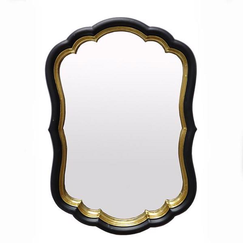 ESTHETI home Καθρέπτης Τοίχου Resin Μαύρος/Χρυσός 23.2x