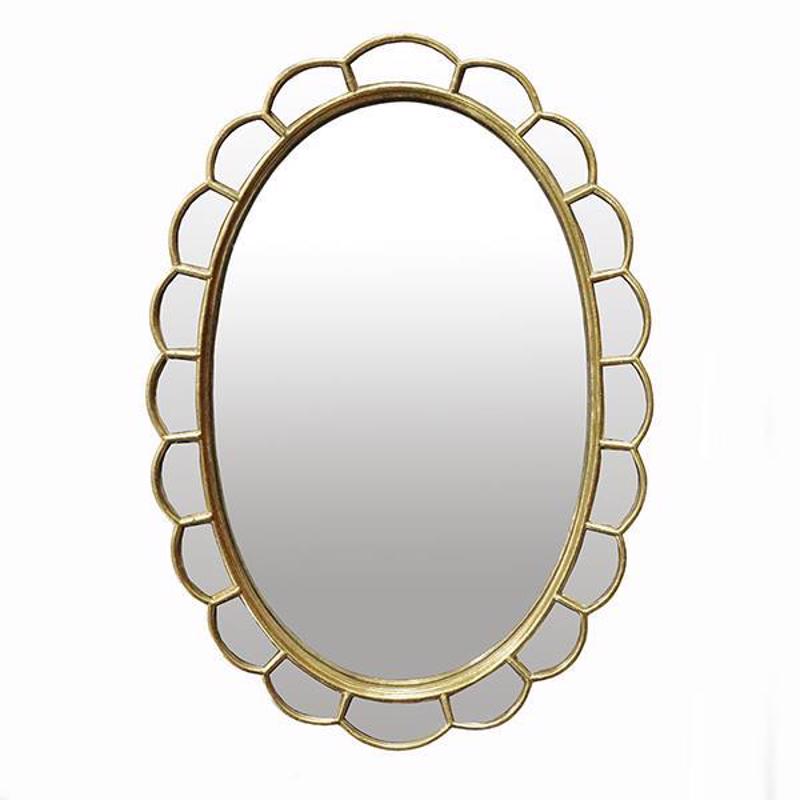 ESTHETI home Καθρέπτης Τοίχου Resin Χρυσός 24.8x2.1x34.