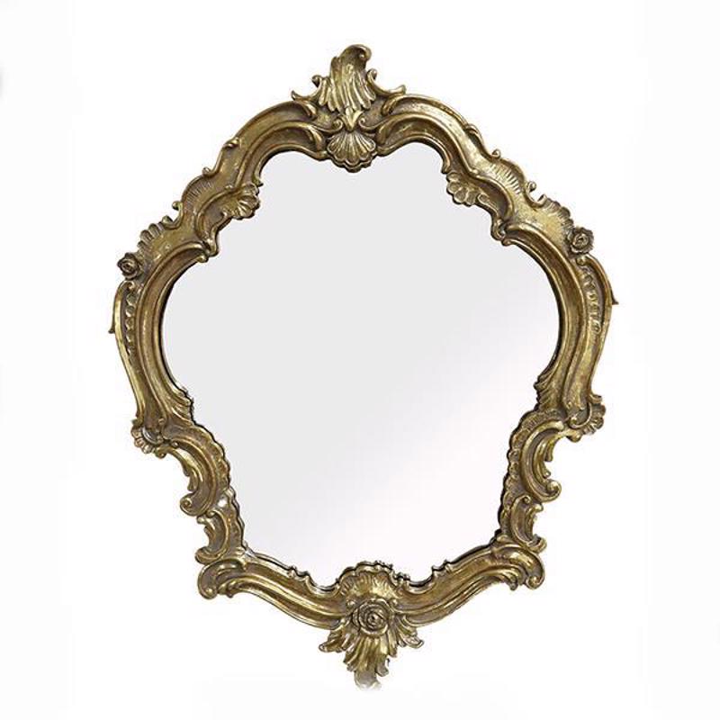 Καθρέπτες agiovlasitishome - ΣΗΜΑΝΤΙΚΟ: Σε περίπτωση διαφοράς τιμής από το κατάστημα ισχύει παντα και μόνο η τιμή του καταστήματος ESTHETI home Καθρέπτης Τοίχου Resin Χρυσός 30.7x2.4x39.