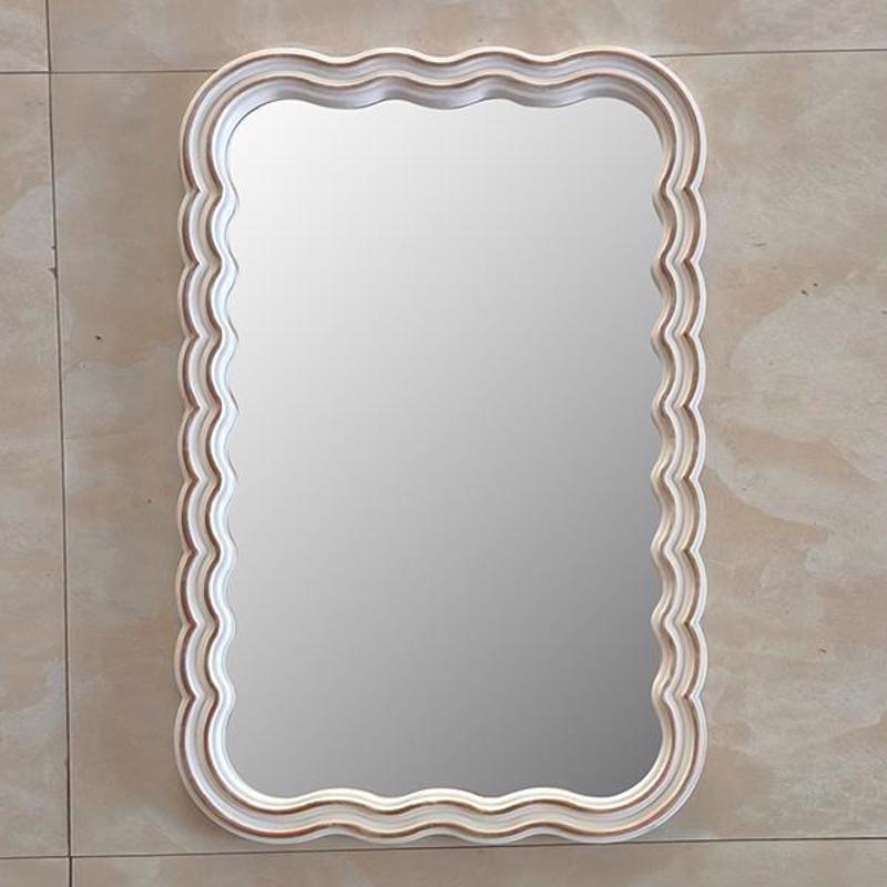 ESTHETI home - ΣΗΜΑΝΤΙΚΟ: Σε περίπτωση διαφοράς τιμής από το κατάστημα ισχύει παντα και μόνο η τιμή του καταστήματος ESTHETI home Καθρέπτης Τοίχου Πλαστικός Λευκός/Χρυσός 3