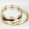 ESTHETI home Set ton 2 Diskos Xrusos Metallikos me Kathrepti F39x5.5cm/F30.5x5.5cm 752-16030