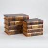 ESTHETI home Set ton 2 Diakosmitika Koutia Xulina Anoixto Kafe 20x13x16cm 752-17026
