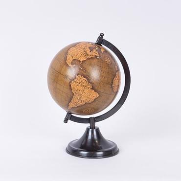 ESTHETI home Υδρόγειος Μεταλλική Καφέ/Μπεζ 37x37x57cm 752-19015