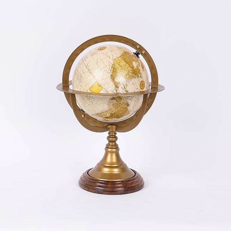 Διακοσμητικά Επιτραπέζια agiovlasitishome - ΣΗΜΑΝΤΙΚΟ: Σε περίπτωση διαφοράς τιμής από το κατάστημα ισχύει παντα και μόνο η τιμή του καταστήματος ESTHETI home Υδρόγειος Ξύλινη Καφέ 22x22x32cm 752-19017