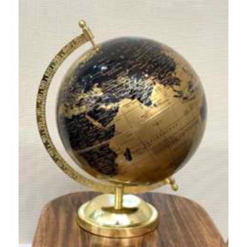 ESTHETI home Υδρόγειος Μεταλλική Χρυσή/Μαύρη 22x22x29cm