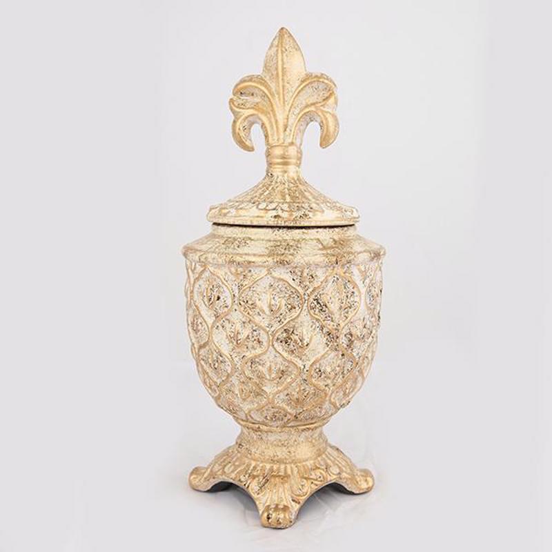 Διακοσμητικά Επιτραπέζια agiovlasitishome - ΣΗΜΑΝΤΙΚΟ: Σε περίπτωση διαφοράς τιμής από το κατάστημα ισχύει παντα και μόνο η τιμή του καταστήματος ESTHETI home Βάζο Κεραμικό Χρυσό Φ16.8x38.5cm 752-20021