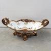 ESTHETI home Fontaniera Porselanis me Resin Lefki me Louloudia 44x25x17cm 752-21014