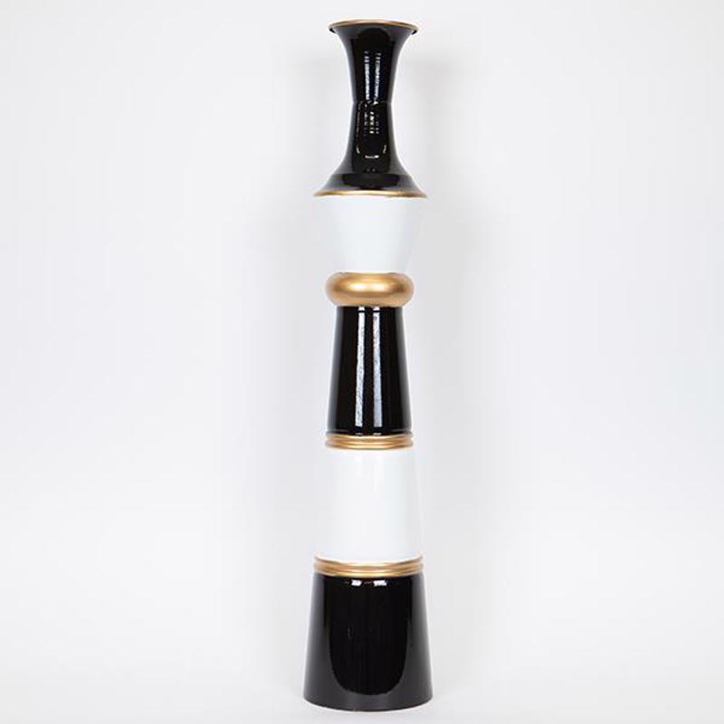 Διακοσμητικά Επιτραπέζια agiovlasitishome - ΣΗΜΑΝΤΙΚΟ: Σε περίπτωση διαφοράς τιμής από το κατάστημα ισχύει παντα και μόνο η τιμή του καταστήματος ESTHETI home Βάζο Επιδαπέδιο Μεταλλικό Χρυσό/Μαύρο/Λευκ