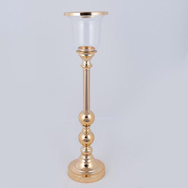 ESTHETI home Κηροπήγιο Μεταλλικό Χρυσό Φ15x59cm 752-240