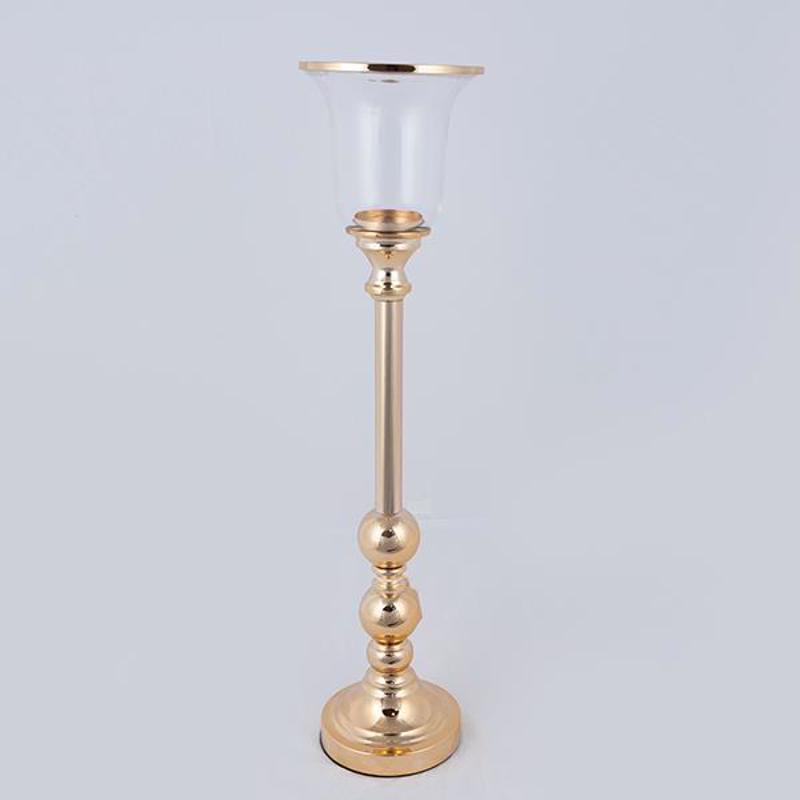 ESTHETI home Κηροπήγιο Μεταλλικό Χρυσό Φ15x64cm 752-240