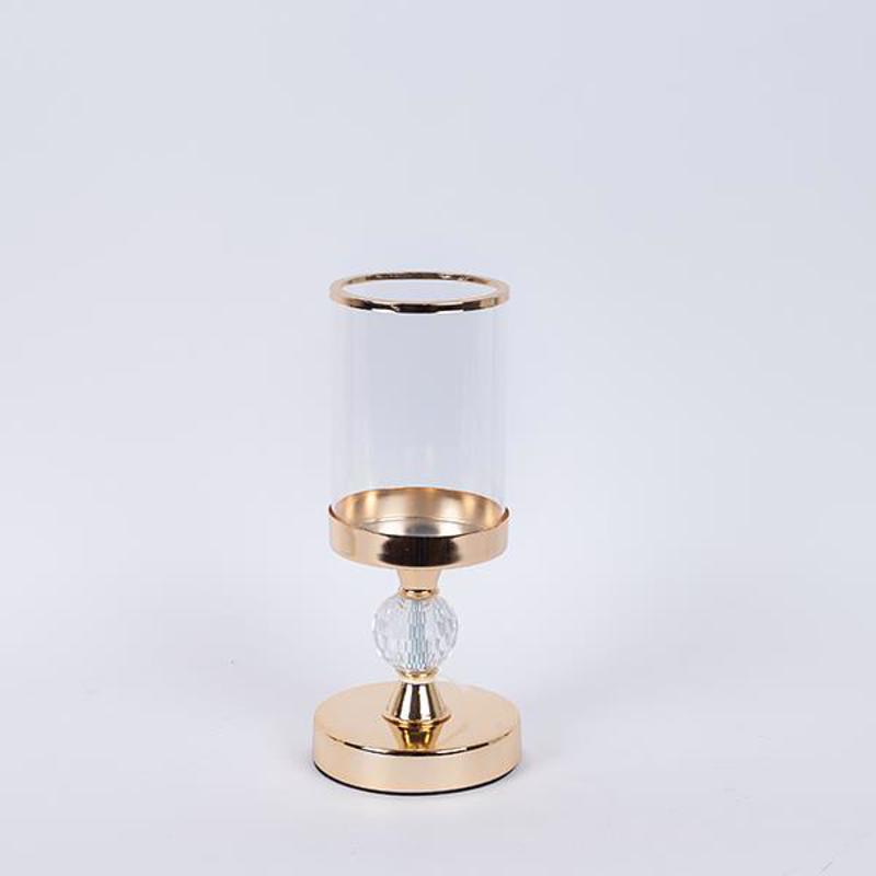 ESTHETI home Κηροπήγιο Μεταλλικό Χρυσό Φ12x27.5cm 752-2