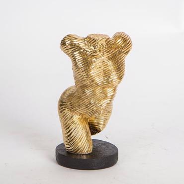 ESTHETI home Διακοσμητικό Γλυπτό Σώμα Resin Χρυσό 9x9x15.5cm 752-27069