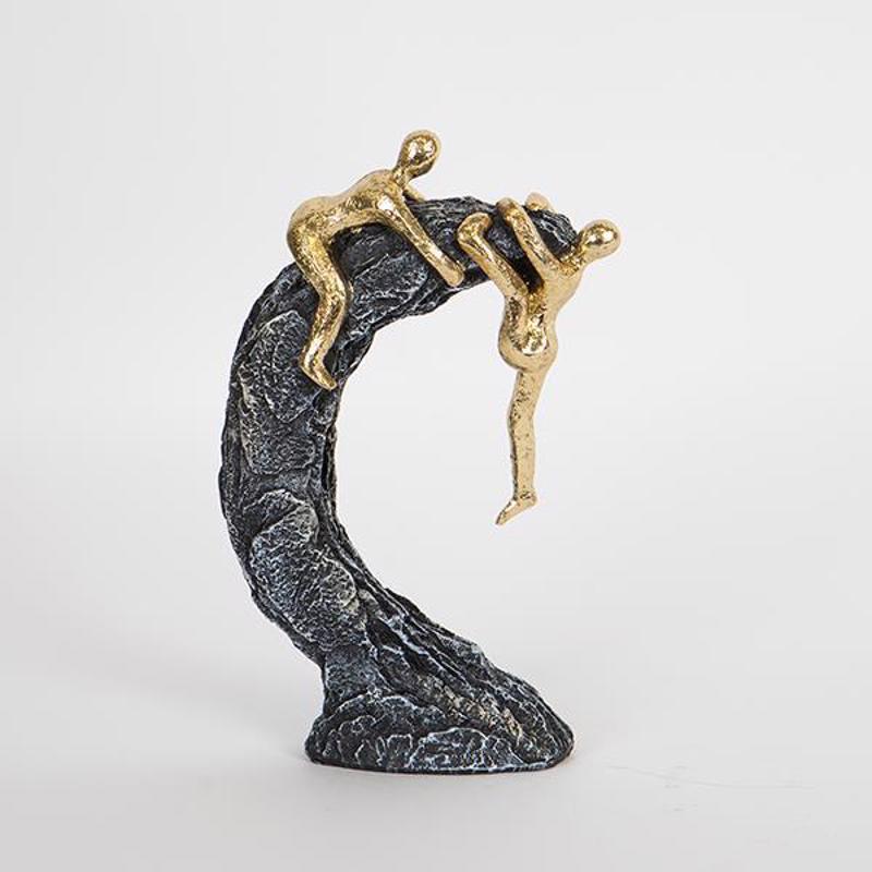 ESTHETI home Διακοσμητικό Γλυπτό Άνθρωποι και Βράχος Re