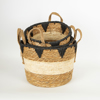 ESTHETI home Set ton 3 Kalathi Psathino Kafe/Mavro 27x20x20cm/30x22x22cm/36x28x25cm 752-32011