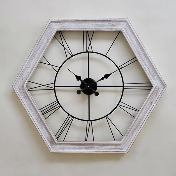 ESTHETI home Roloi Toixou Metalliko Lefko 82x4x71cm 753-10014