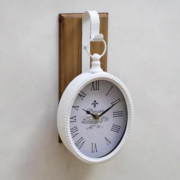 ESTHETI home Ρολόι Τοίχου Μεταλλικό Λευκό 16.5X9.5X34cm 753-10016