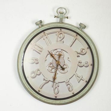 ESTHETI home Ρολόι Τοίχου Πλαστικό με Γρανάζια Αντικέ Εκρού/Μπεζ 61x7.8x71.5cm 753-12013