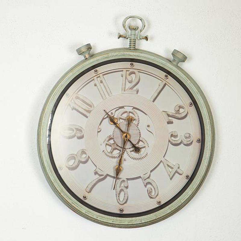 ESTHETI home Ρολόι Τοίχου Πλαστικό με Γρανάζια Αντικέ Ε