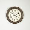ESTHETI home Roloi Toixou Plastiko Antike Kafe/Lefko/Xruso F44.5x6cm 753-12023