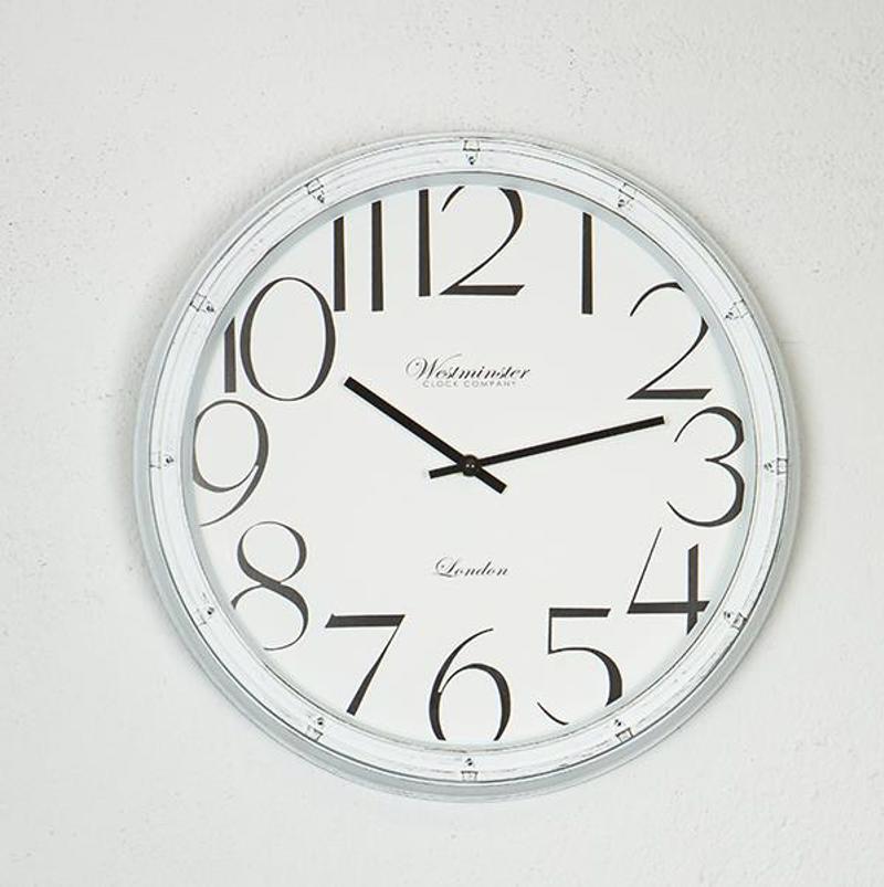 ESTHETI home - ΣΗΜΑΝΤΙΚΟ: Σε περίπτωση διαφοράς τιμής από το κατάστημα ισχύει παντα και μόνο η τιμή του καταστήματος ESTHETI home Ρολόι Τοίχου Πλαστικό Λευκό/Μαύρο Φ40x4.5c