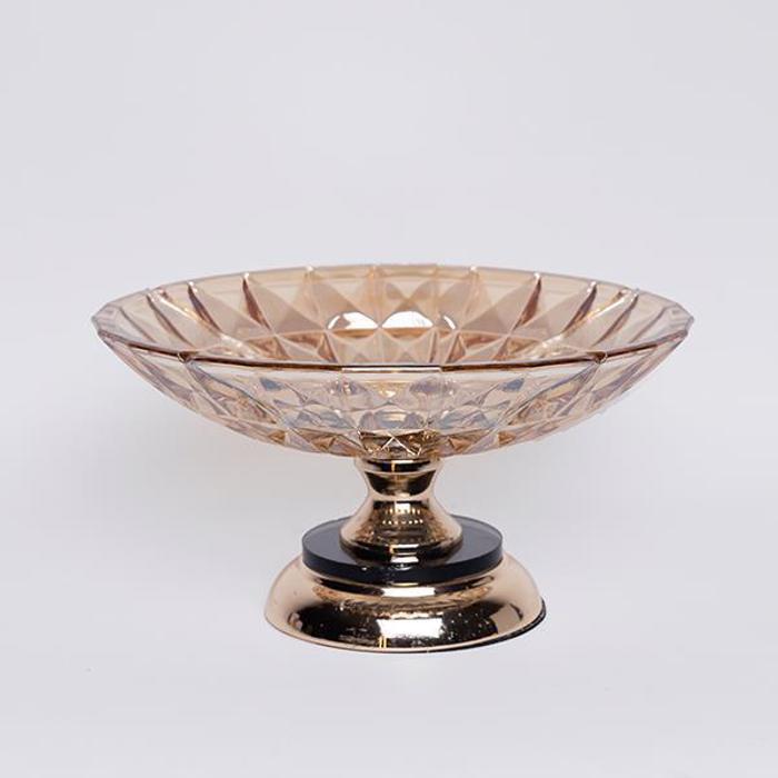 ESTHETI home Tourtiera Metalliki Xrusi me Gyali F29.5x16cm 754-11023