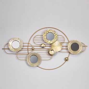 ESTHETI home Διακοσμητικό Τοίχου Μεταλλικό Χρυσό 117.5x7.6x58.4cm 755-10016