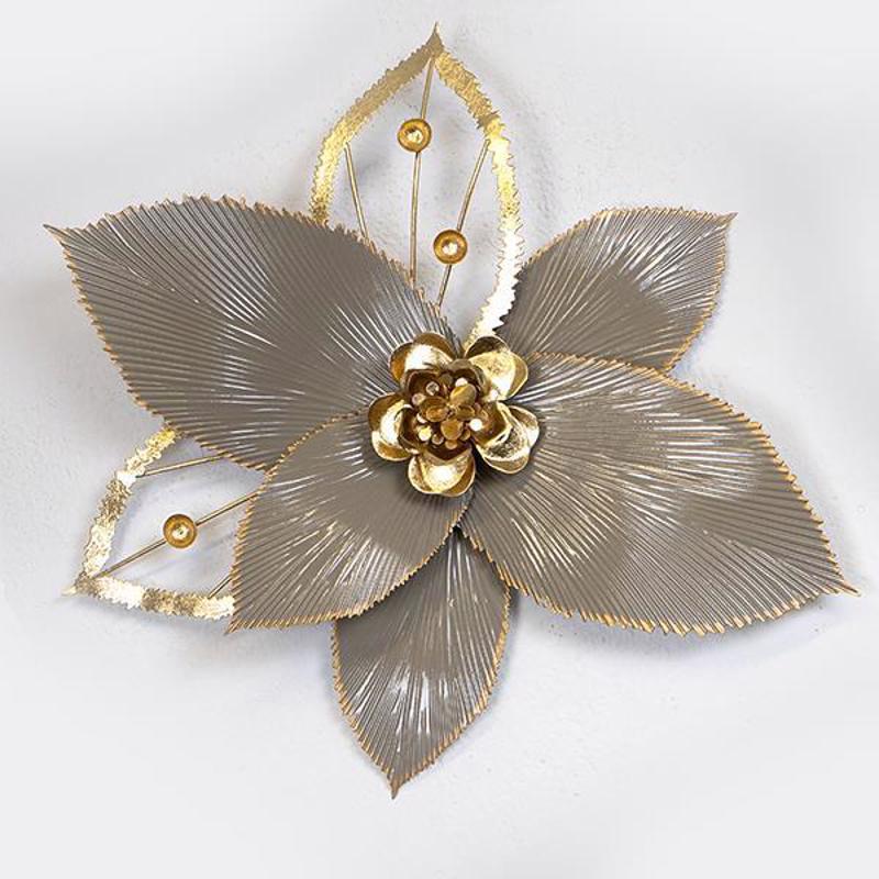 ESTHETI home Διακοσμητικό Τοίχου Μεταλλικό Χρυσό/Γκρι 4