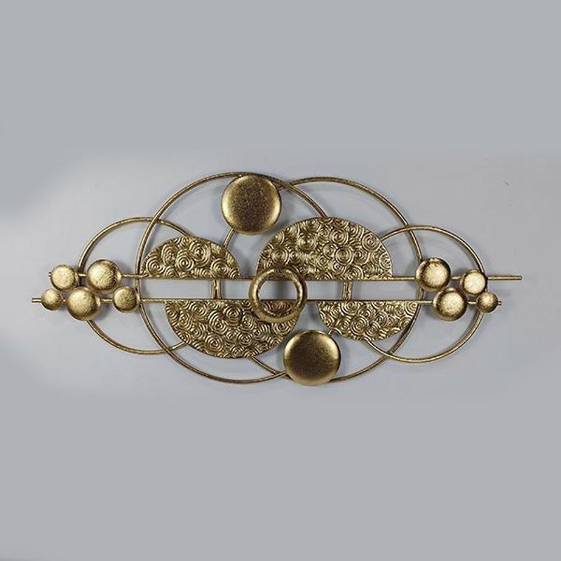 ESTHETI home - ΣΗΜΑΝΤΙΚΟ: Σε περίπτωση διαφοράς τιμής από το κατάστημα ισχύει παντα και μόνο η τιμή του καταστήματος ESTHETI home Διακοσμητικό Τοίχου Μεταλλικό Χρυσό 88.5x5