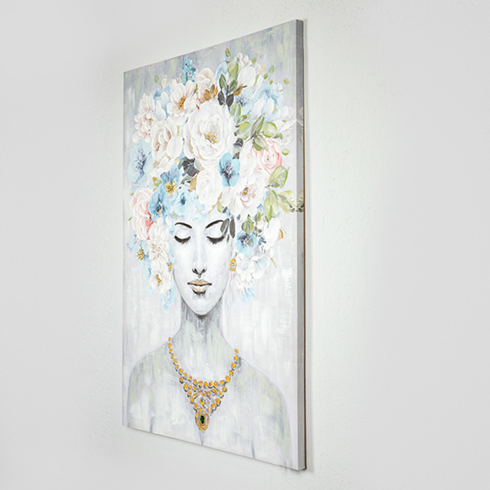 ESTHETI home Pinakas se Kamba Gynaika me Louloudia 80x3.5x120cm 755-12013