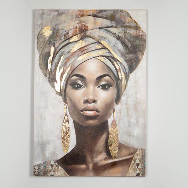 Πίνακες agiovlasitishome - ΣΗΜΑΝΤΙΚΟ: Σε περίπτωση διαφοράς τιμής από το κατάστημα ισχύει παντα και μόνο η τιμή του καταστήματος ESTHETI home Πίνακας σε Καμβά Πορτραίτο Γυναίκας 80x3.5