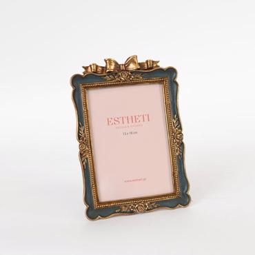 ESTHETI home Κορνίζα Resin Χρυσή/Πράσινη 13x18cm 756-12018
