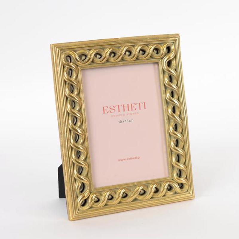 ESTHETI home Κορνίζα Resin με Χρυσή Αλυσίδα (10x15cm) 1