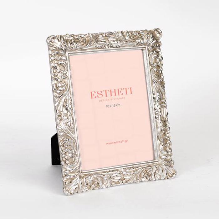 ESTHETI home Korniza Resin Xrusi/Asimi (10x15cm) 15.7x1.8x20.3cm 756-12073