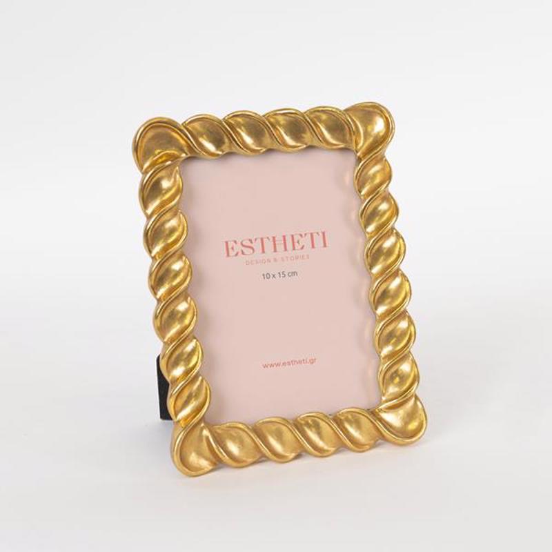 ESTHETI home Κορνίζα Resin Χρυσή (10x15cm) 14x2.6x19.2c