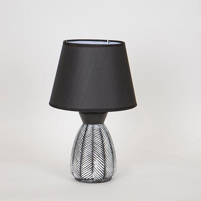 ESTHETI home Epitrapezio Fotistiko Keramiko Lefko/Mavro me ufasmatino Kapelo F23x36cm 757-10095