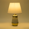 ESTHETI home Epitrapezio Fotistiko Keramiko Lefko/Xruso me ufasmatino Kapelo F25x40cm 757-10099