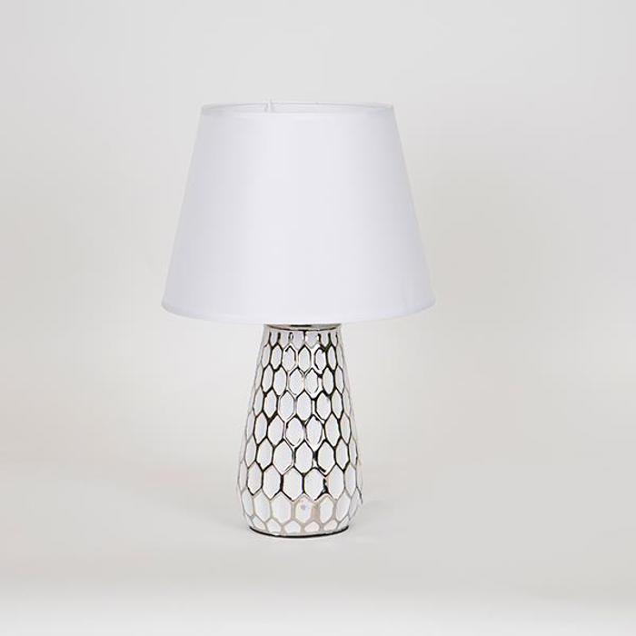 ESTHETI home Epitrapezio Fotistiko Keramiko Asimi me Lefko ufasmatino Kapelo F23x36cm 757-10104