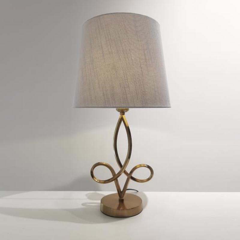 ESTHETI home Επιτραπέζιο Φωτιστικό Μεταλλικό Χρυσό/Λευκ