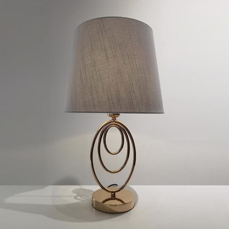 ESTHETI home Επιτραπέζιο Φωτιστικό Μεταλλικό Χρυσό/Λευκό Φ29x50cm 757-10121